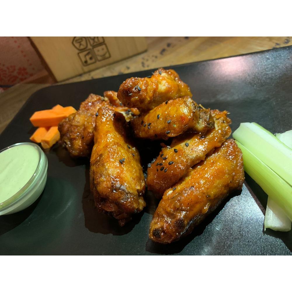 Куриные крылья в остром соусе