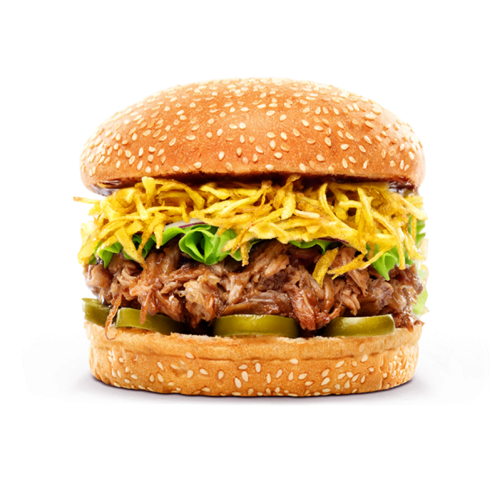 БУРГЕР С РВАНОЙ СВИНИНОЙ